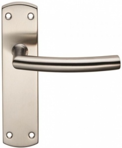 Steelworx Residential Arched Lever Door Handle on Various Backplates